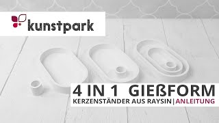 4 in 1 Kerzenständer Gießform mit Raysin  DIY Anleitung🕯️ [upl. by Esenwahs]