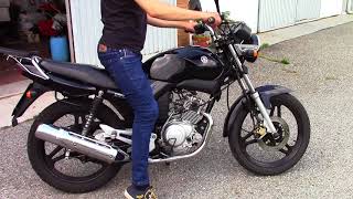 Yamaha YBR 125 ED 2007 with carburetor Engine start and sound [upl. by Lilly239]