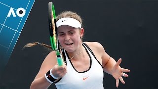 Zhu v Ostapenko match highlights 1R  Australian Open 2017 [upl. by Vittoria846]