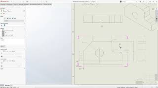 SolidWorks Drafting Demo 12 Creating datums [upl. by Ellicul778]