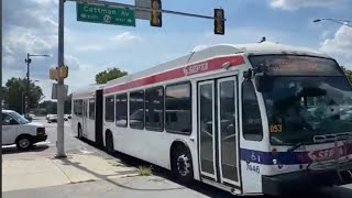 Septa NOVA 7446 on Rt 14 to Oxford Valley Mall via Neshaminy Mall [upl. by Sandler]