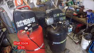 harbor freight Air Compressor showdown 26gal vs 21gal [upl. by Essenaj]