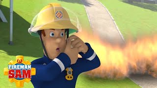 Hill Fire in Pontypandy Park  Fireman Sam US  Cartoons [upl. by Kimmel]