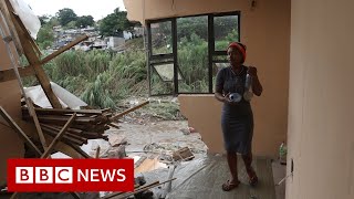 Rain brings fresh misery for flooded South Africans  BBC News [upl. by Kimball]