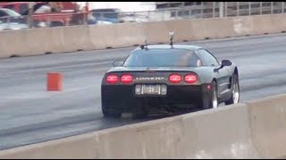 Procharged Corvette Playing at the Track [upl. by Ertnod]