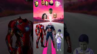 Captain marvel with Iron man very funny head the set vs dami tu kasita magic shorts games [upl. by Leftwich466]