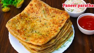 paneer paratha  stuffed paneer Partha recipe  paratha recipe  Healthy Breakfast recipe [upl. by Amador254]