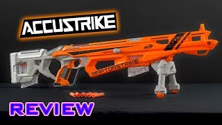 REVIEW Nerf Accustrike Raptorstrike Unboxing Review amp Firing Demo [upl. by Tchao]