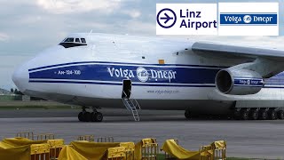 SPECIAL VolgaDnepr AN124 takeoff Linz Airport RA82046 [upl. by Coppinger25]