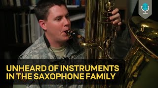 Unheard of Instruments in the Saxophone Family [upl. by Troyes]