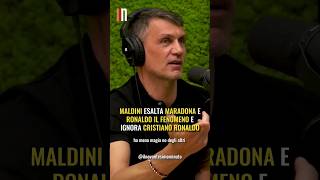 🔥MALDINI ESCLUDE CRISTIANO RONALDO dai MIGLIORI Shorts [upl. by Enelyak]