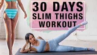 10 Mins Thigh Workout to Get LEAN LEGS IN 30 DAYS  NOT BULKY THIGHS [upl. by Ailahs]