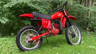 1979 Honda CR125R Elsinore Red Rocket First Start And Drive by [upl. by Meris]