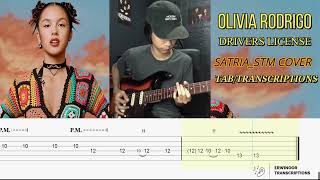 Drivers License  Olivia Rodrigo Satria STM solo CoverTABTranscriptions amp slower tempo tutorial [upl. by Anirb]