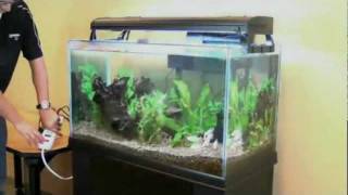 How to Clean Your Aquarium with the Aqueon Siphon Vacuum Petco [upl. by Kcirtemed]