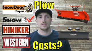 How much does a Snow Plow Cost  Straight VS VPlow VS Power Plow  SnowEx [upl. by Narcis435]