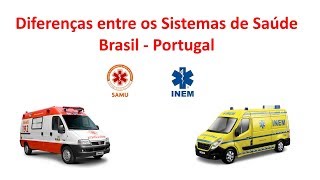 DIFERENÇAS DOS SISTEMAS DE SAÚDE BRASIL  PORTUGAL [upl. by Evelyn]