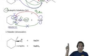 A worked example of the acid catalyzed oxymercuration reduction mechanism [upl. by Nilloc]