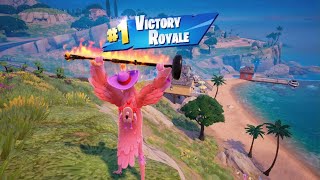 NEW TEX FLAMINGO SKIN IN FORTNITE PS5  A VICTORY ROYALE WIN SOLO [upl. by Glenda]