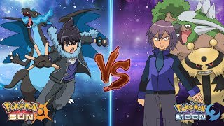 Pokemon Sun and Moon Alain Vs Paul Pokemon Rival Battle [upl. by Jacobsohn]