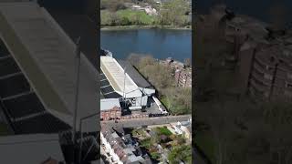 Craven Cottage Fulham FC Stadium drone djimini2 aerialphotography aerialvideo [upl. by Ettennig]