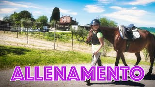 A CAVALLO  Allenamento passo trotto galoppo e salto ostacoli scuola di equitazione in Toscana [upl. by Yankee]