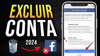 Como EXCLUIR CONTA DO FACEBOOK DEFINITIVAMENTE 2024 Atualizado [upl. by Devinna]