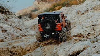 RC Jeep SLOWMOTION action  RGT v2 86100 110 SCALE [upl. by Eugnimod753]