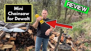 Mini Chainsaw for Dewalt Battery Review [upl. by Ainna]