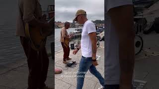 Street performer by Douro River Porto [upl. by Amye]