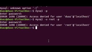 Mariadb Ubuntu  ERROR 1698 28000 Access denied for user rootlocalhost [upl. by Assirk552]