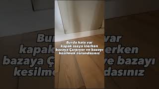 Ankastre bulaşık makinesi kapak detayı [upl. by Yleve]