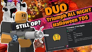 DUO ALL Night TRIUMPH using Accelerator OP  Roblox TDS [upl. by Aceissej]