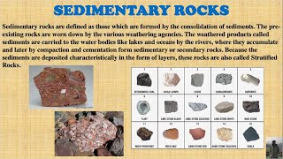 Sedimentary Rocks  Introduction  Hindi  Part1  Engineering Geology [upl. by Meerek]