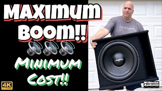 BIG BASS at Low Cost SKAR AUDIO 18 inch Subwoofer SDR18 4K [upl. by Arikehs]