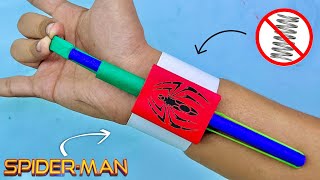 HOW TO MAKE SPIDER MAN WEB SHOOTER WITH CARDBOARD  WEB SHOOTER WITH CARDBOARD [upl. by Suivatra]