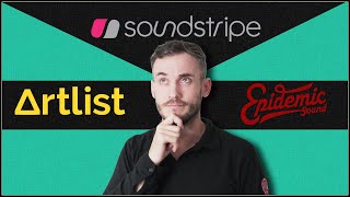 Best music for small creators Soundstripe vs Epidemic sound Vs Artlistio [upl. by Airb]