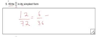 Simplifying Fractions ks2 ks1 functional skills maths level 12 entry level 3 maths GCSE 91 Maths [upl. by Yatnoed]