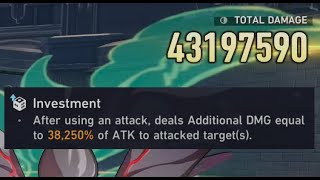 Honkai Star Rail 43 million damage with Data Inflation dice [upl. by Shirleen971]