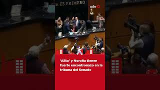 ¡A mí no me grites Así fue el altercado entre ‘Alito’ y Noroña durante una sesión en el Senado [upl. by Elfreda]