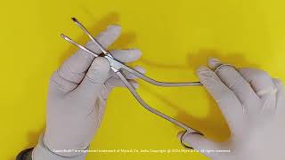 FusionKraft DENNISBROWNE Tonsil Holding Forceps 8quot M3575 [upl. by Ylloj292]