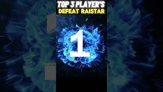 BEST PLAYERS DEFEAT RAISTAR 😱 shorts freefire garena [upl. by Drice298]