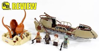 LEGO STAR WARS DESERT SKIFF ESCAPE 75174 SET REVIEW [upl. by Milburt488]