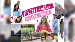 PGIMS ROHTAK GIRLS HOSTEL tour  sarkari hostel💕 PGIDS ROHTAK hostel [upl. by Sokil424]