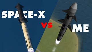 I RECREATED SPACEX ROCKETS  Kerbal Space Program [upl. by Annasiul467]