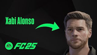 EAFC 25 How To Create XABI ALONSO Face Tutorial [upl. by Lalad]