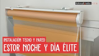 Instalación estor noche y día Élite  A techo o pared [upl. by Tifanie]