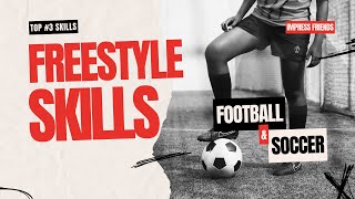 Master the Game Top 3 Football Freestyle skills ronaldo footballtricks messi soccer [upl. by Azriel]