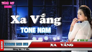 Xa Vắng  karaoke tone nam [upl. by Hortensia]