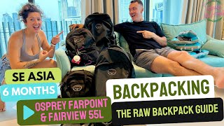 BEST TRAVEL BACKPACK EVER Osprey Packs  The Osprey Farpoint 55 amp The Osprey Fairview 55 Review [upl. by Adgam]